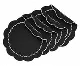 Round Scallop Placemat - Black