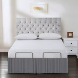 Detachable Wrap Around Polyester Ticking Stripe Tailored Bed Skirt