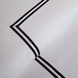 500TC Cotton Double Embroidery Sateen Solid Duvet Cover Set