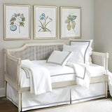 400TC Daybed Sateen Solid Cotton Double Embroidered Tailored Bed Skirt