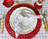Red and Black Napkins