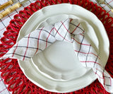 Red and Black Napkins