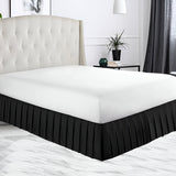 400TC Sateen Solid Cotton Pleated Bed Skirt