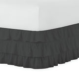 400TC Sateen Solid Cotton Ruffle Bed Skirt