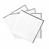 Single Embroidery Border Polycotton Napkins (Set of 4)