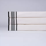 Smart Border 400TC Cotton Embroidery Sateen Solid Sheet Set