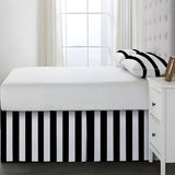 400TC Stripe Border Frame Cotton Sateen Tailored Bed Skirt