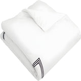 500TC Cotton Triple Embroidery Sateen Solid Duvet Cover Set