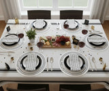 Black and White Linen Napkins