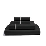 400TC Cotton Classic Luxurious Embroidery Sateen Solid Sheet Set