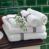 Cotton Triple Embroidered Bath Towels (Set of 2)