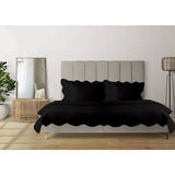 Wavy Textured Knitted Cotton Coverlet
