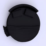 400TC Sateen Solid Cotton Round Sheet Set