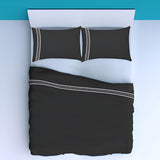 400TC Cotton Classic Luxurious Embroidery Sateen Solid Pillowcases (Set of 2)