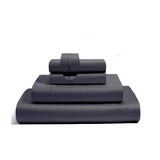 400TC Luxurious Single Embroidery Sateen Solid Cotton Sheet Set