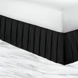 400TC Sateen Solid Cotton Pleated Bed Skirt