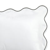 400TC Cotton Scallop Embroidery Sateen Solid Pillow Sham