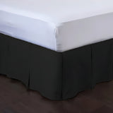 400TC Cotton Sateen Velcro Detachable Pleated Bed Skirt
