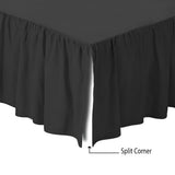 400TC Sateen Solid Cotton Gathered Bed Skirt