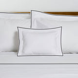 400TC Embroidery Cotton Sateen Solid Duvet Cover Set