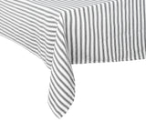 Black and White Stripe Tablecloth