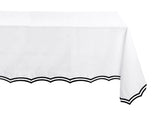 Black Embroidered Tablecloth