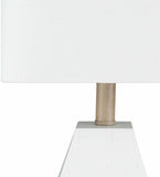 Blinsung White Contemporary Table Lamp - Clearance