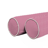 Ticking Stripe Velvet Bolster Pillow Cover