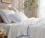 Blue Scalloped Sheets