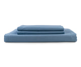 Blue Cotton Flat Sheet