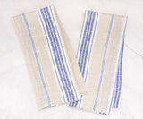Blue and Tan Kitchen Towels