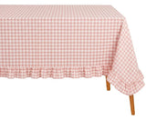 Gingham Ruffle Tablecloth
