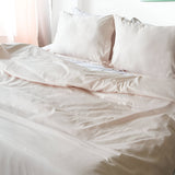 300TC Sateen Solid Organic Cotton Sheet Set