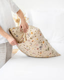 Botanical print linen sheet set (4 pcs)