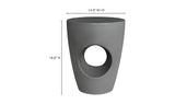 Aylard Outdoor Stool Grey