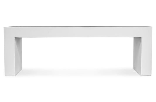 Lazarus Outdoor Bench White