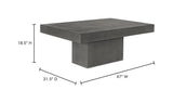 Maxima Outdoor Coffee Table Grey