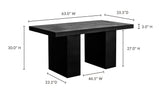 Aurelius 2 Outdoor Dining Table Black