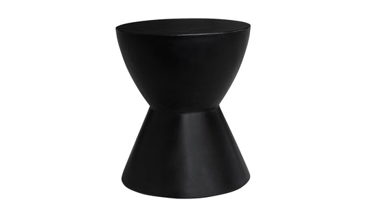 Hourglass Outdoor Stool Black