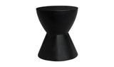 Hourglass Outdoor Stool Black