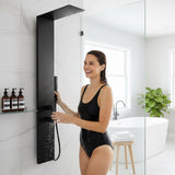Collines Series 55 in. 2-Jetted Shower Tower with Heavy Rain Shower and Jets and Spray Wand