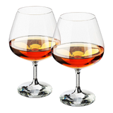 Diamond Brandy Snifters Whiskey Glasses Set of 2