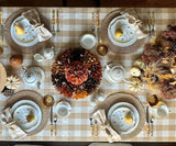 Beige And Cream Buffalo Checkered Napkins