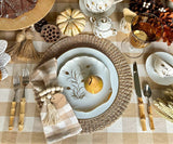 Beige And Cream Buffalo Checkered Napkins