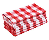 Red and White Buffalo Checkered Napkins