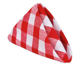 Red and White Buffalo Checkered Napkins