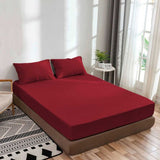 400TC Sateen Solid Cotton Fitted Sheet