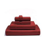 400TC Luxurious Double Embroidery Cotton Sateen Solid Bedding Bundle