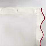 Scallop Embroidery Shower Cotton Curtain