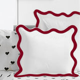 400TC Applique Scalloped Embroidery Cotton Euro Sham